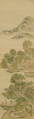 Year of Abundance, Ike no Taiga (Japanese, 1723–1776), Triptych of  hanging scrolls; ink and color on silk, Japan
